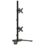 Voir la diapositive 2 : VIDAXL Support de moniteur double noir acier VESA 75 100 mm