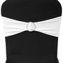Voir la diapositive 3 : VIDAXL 25 bandes de chaise decoratives extensibles blanches