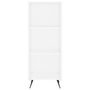 Voir la diapositive 4 : VIDAXL Armoire a etageres blanc 34,5x32,5x90 cm bois d'ingenierie