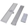 Voir la diapositive 5 : VIDAXL Drain de douche lineaire 2 pcs 730 x 140 mm Acier inoxydable