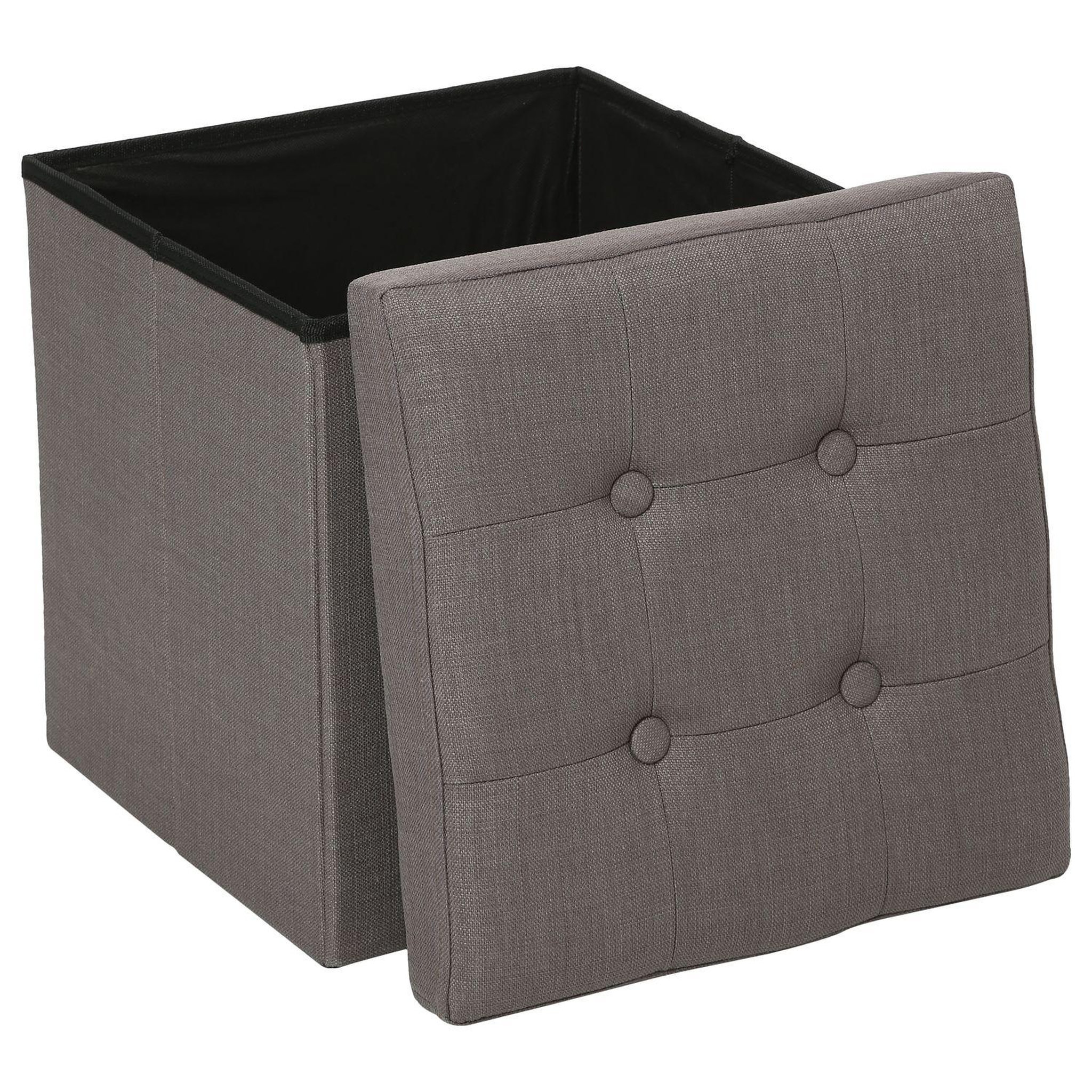 Voir la diapositive 2 : ATMOSPHERA Pouf coffre pliable lysandre