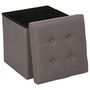 Voir la diapositive 2 : ATMOSPHERA Pouf coffre pliable Lysandre