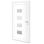 Voir la diapositive 4 : VIDAXL Porte d'entree Blanc 110x210 cm Aluminium et PVC