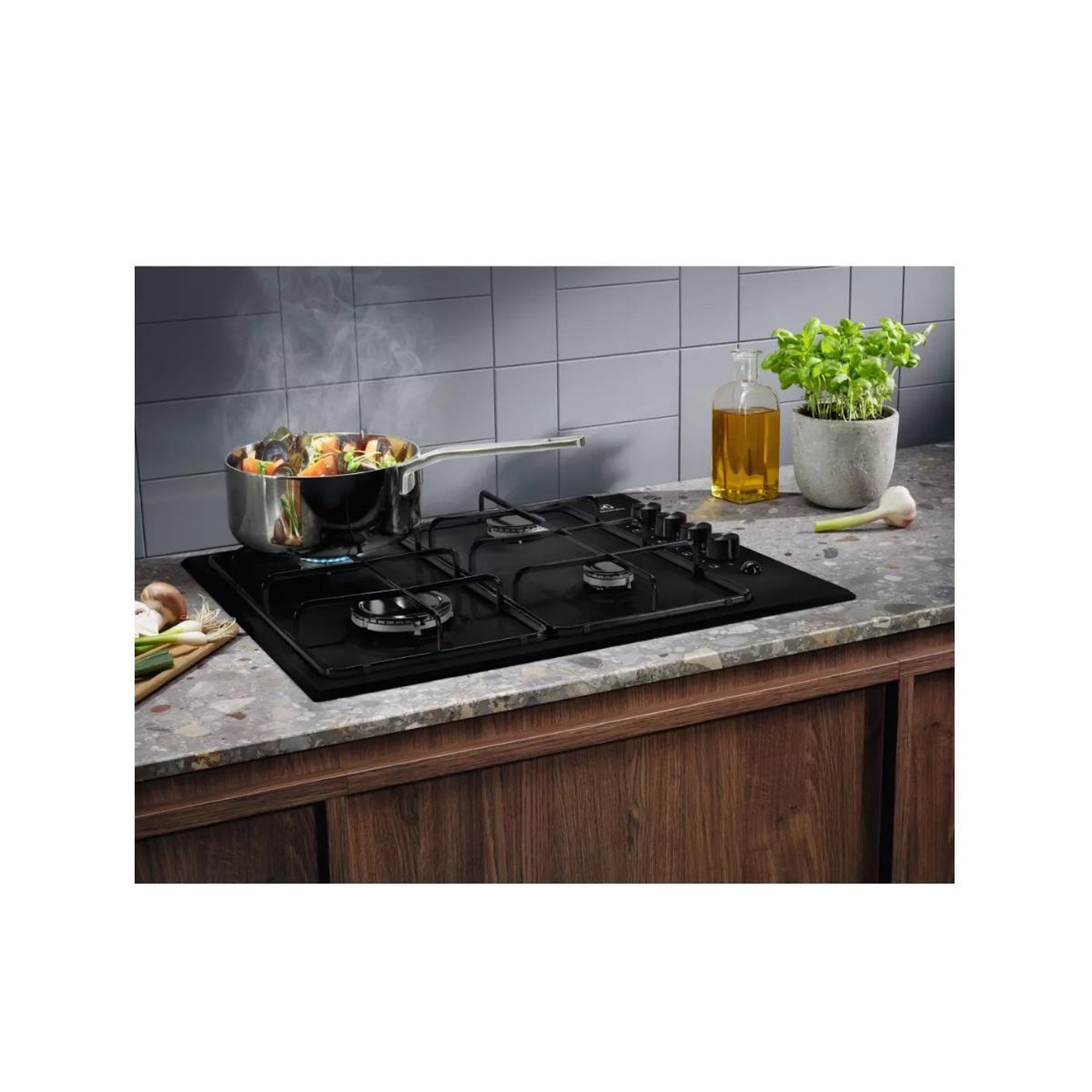 Voir la diapositive 6 : ELECTROLUX Table de cuisson gaz 60cm 4 feux - egs6414k