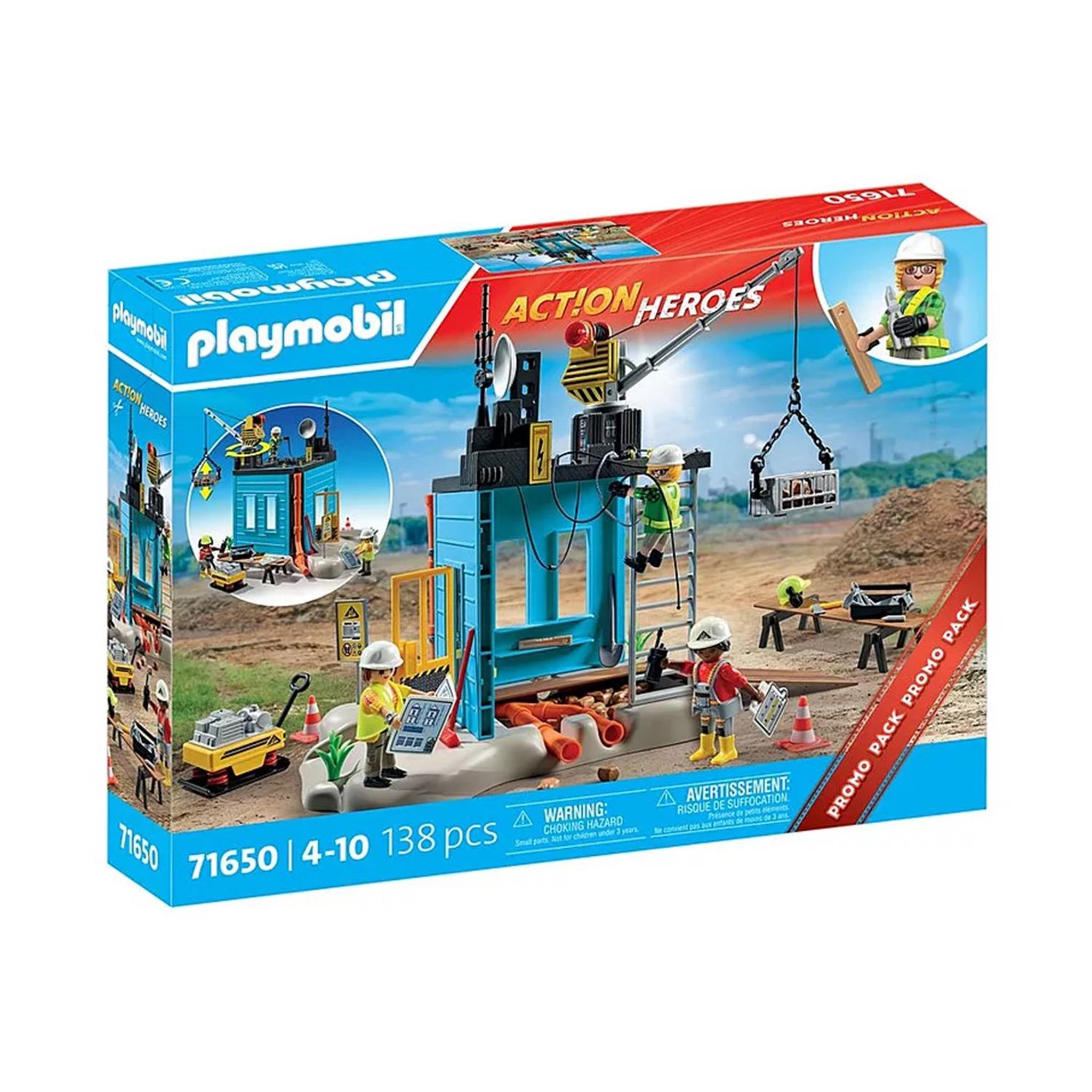 PLAYMOBIL Ouvriers et chantier