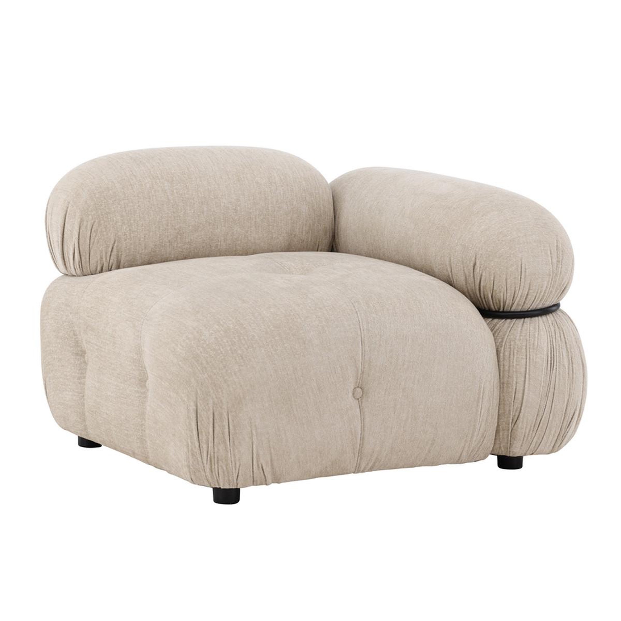 Paris Prix Module de canapé d'angle gauche  mika  95cm beige