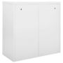 Voir la diapositive 4 : VIDAXL Armoire a portes coulissantes Gris 90x40x90 cm Acier