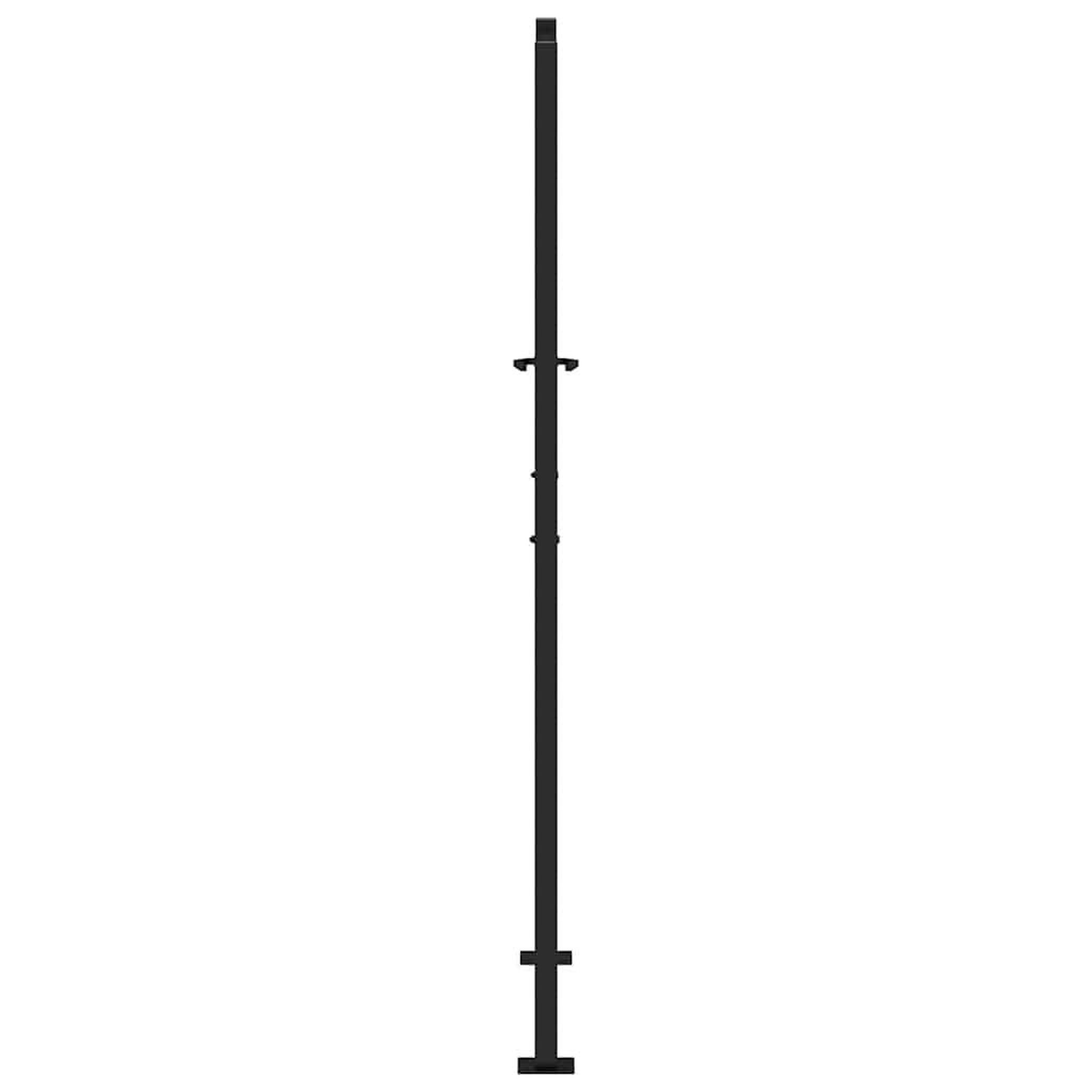 Voir la diapositive 5 : VIDAXL Portail de jardin noir 105x180 cm acier conception de lumiere