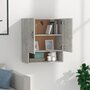 Voir la diapositive 3 : VIDAXL Armoire murale Gris béton 60x31x70 cm Bois d ingénierie