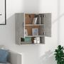 Voir la diapositive 3 : VIDAXL Armoire murale Gris béton 60x31x70 cm Bois d ingénierie