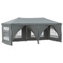 Voir la diapositive 2 : VIDAXL Tente de reception pliable avec parois Anthracite 3x6 m