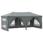 Voir la diapositive 2 : VIDAXL Tente de reception pliable avec parois Anthracite 3x6 m