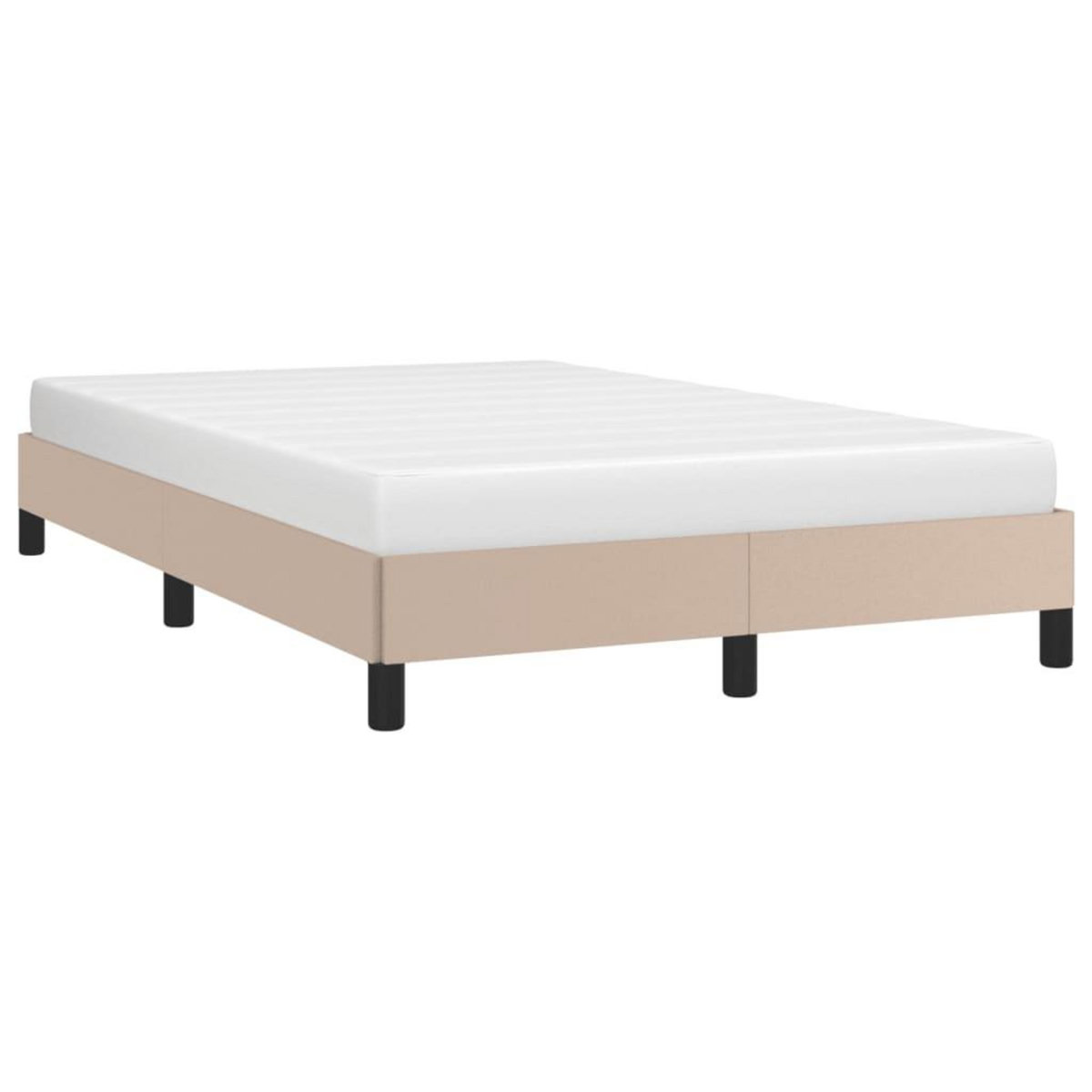 VIDAXL Cadre de lit sans matelas cappuccino 120x190 cm similicuir