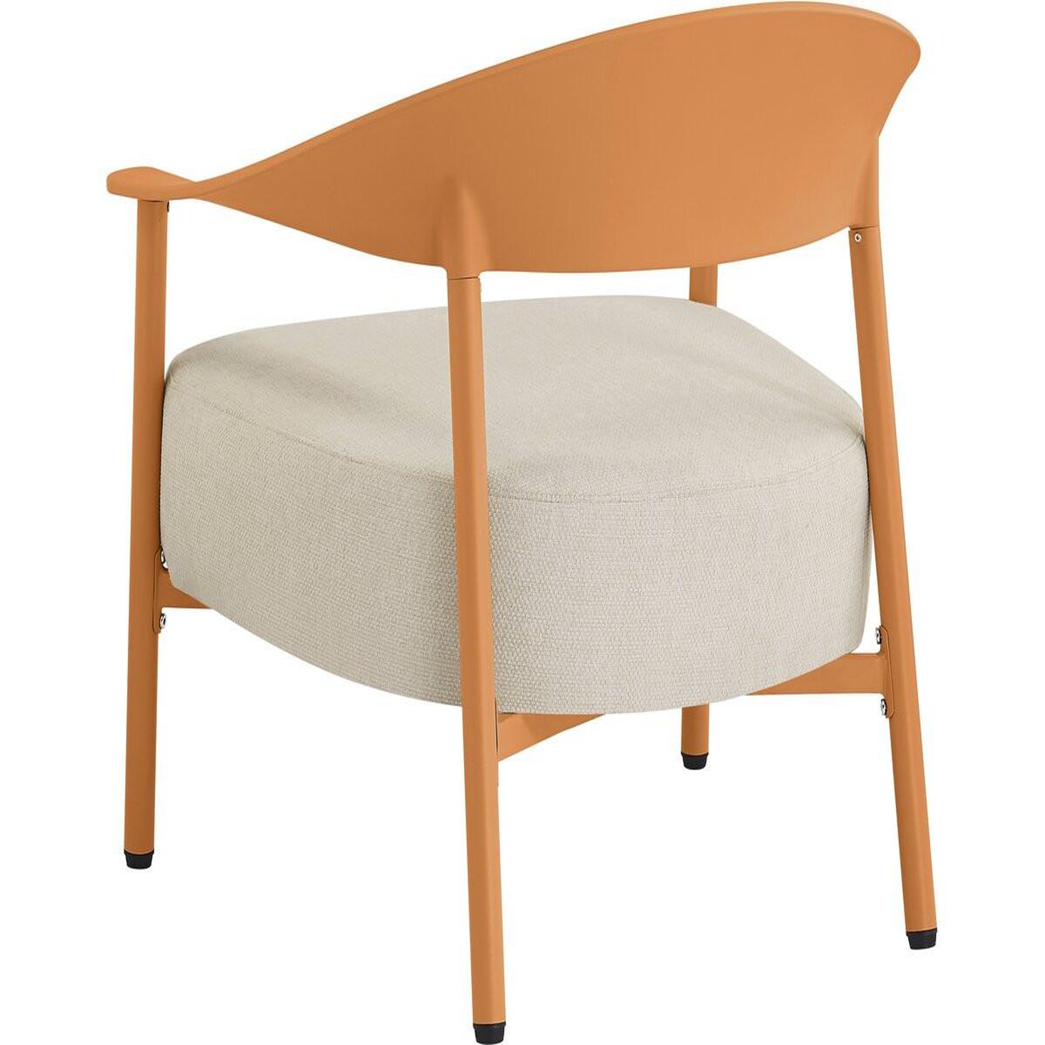 Voir la diapositive 4 : Habitat et Jardin Salon de jardin en métal et plastique  céora  - 2 places - orange
