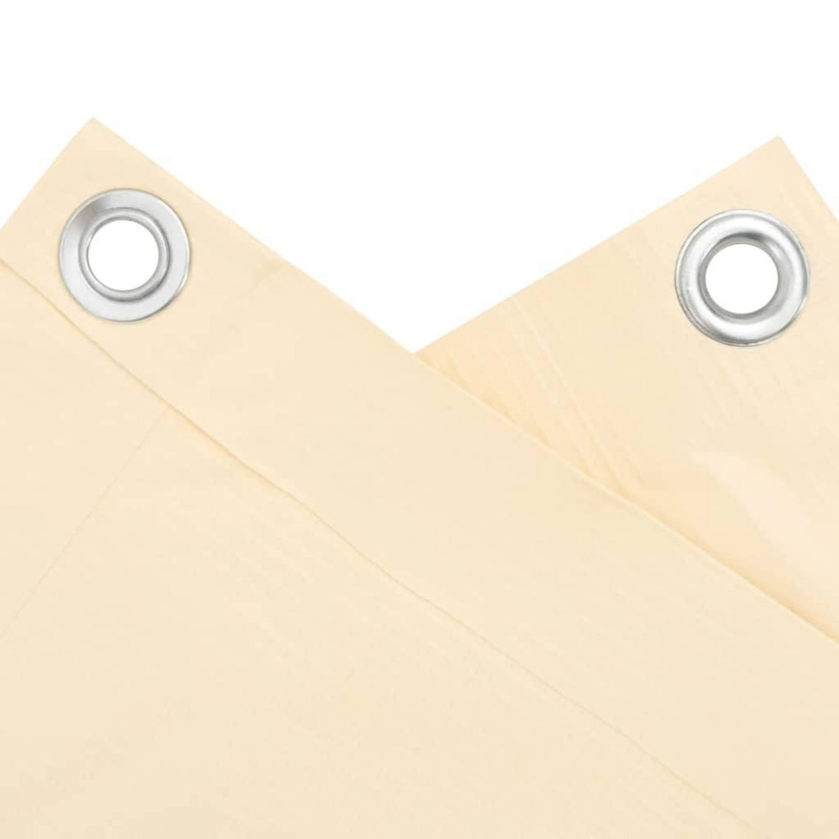 VIDAXL Ecran d'intimite de balcon creme 1000x120 cm PVC