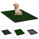 VIDAXL Toilette pour animaux avec plateau et gazon artificiel Vert WC