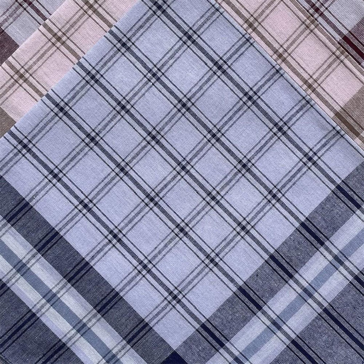 VANDERSICKEL Lot de 12 mouchoirs homme Rouen 50x50 cm 100% coton