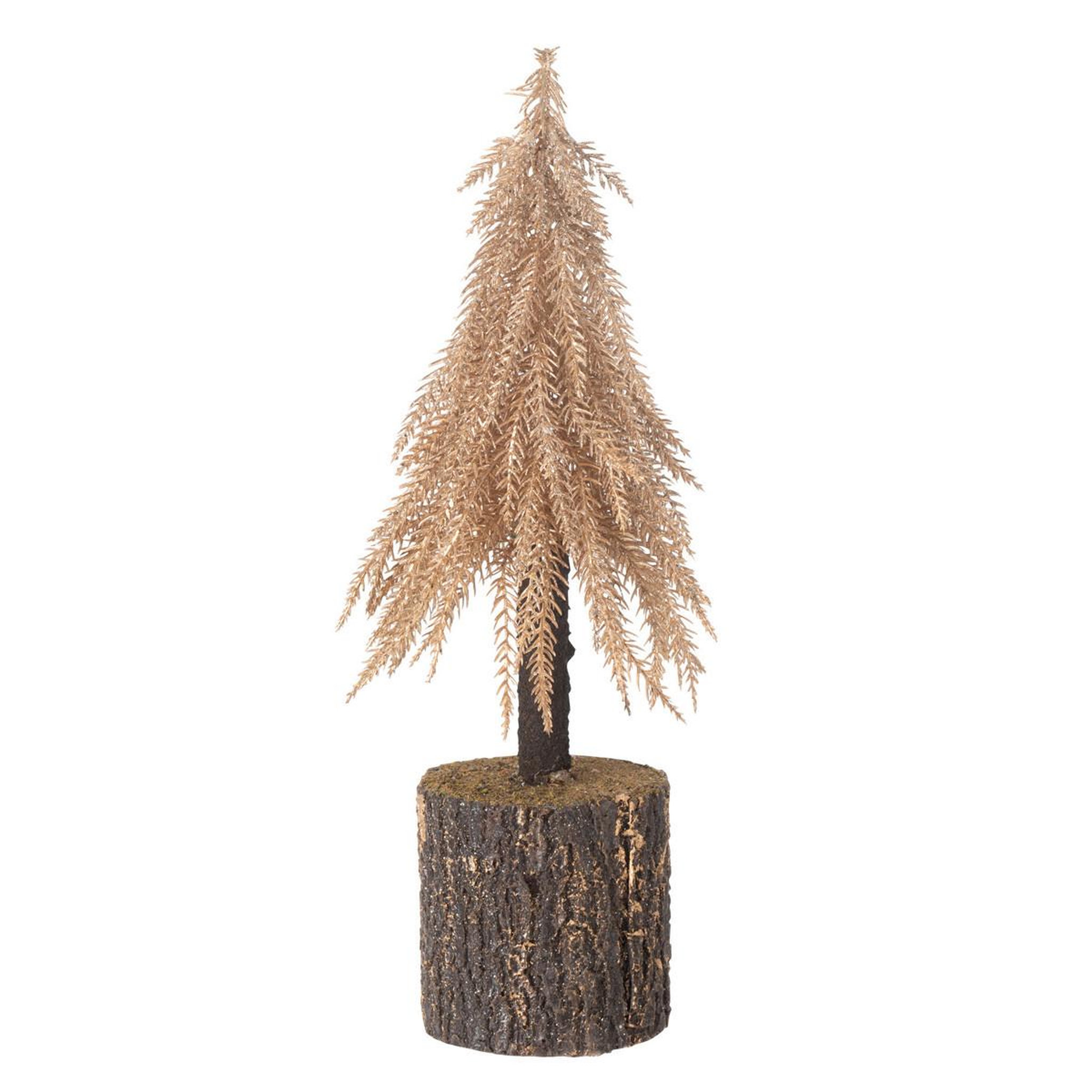 J-LINE Sapin de noël déco  jayson  35cm cuivre