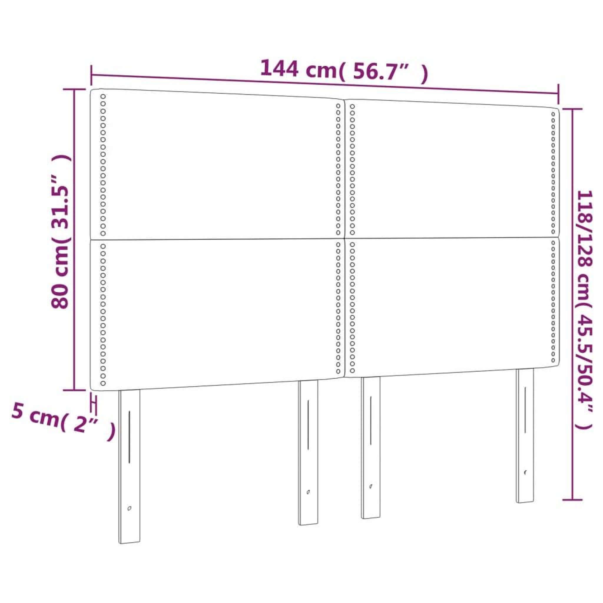 Voir la diapositive 6 : VIDAXL Tetes de lit 4 pcs Cappuccino 72x5x78/88 cm Similicuir