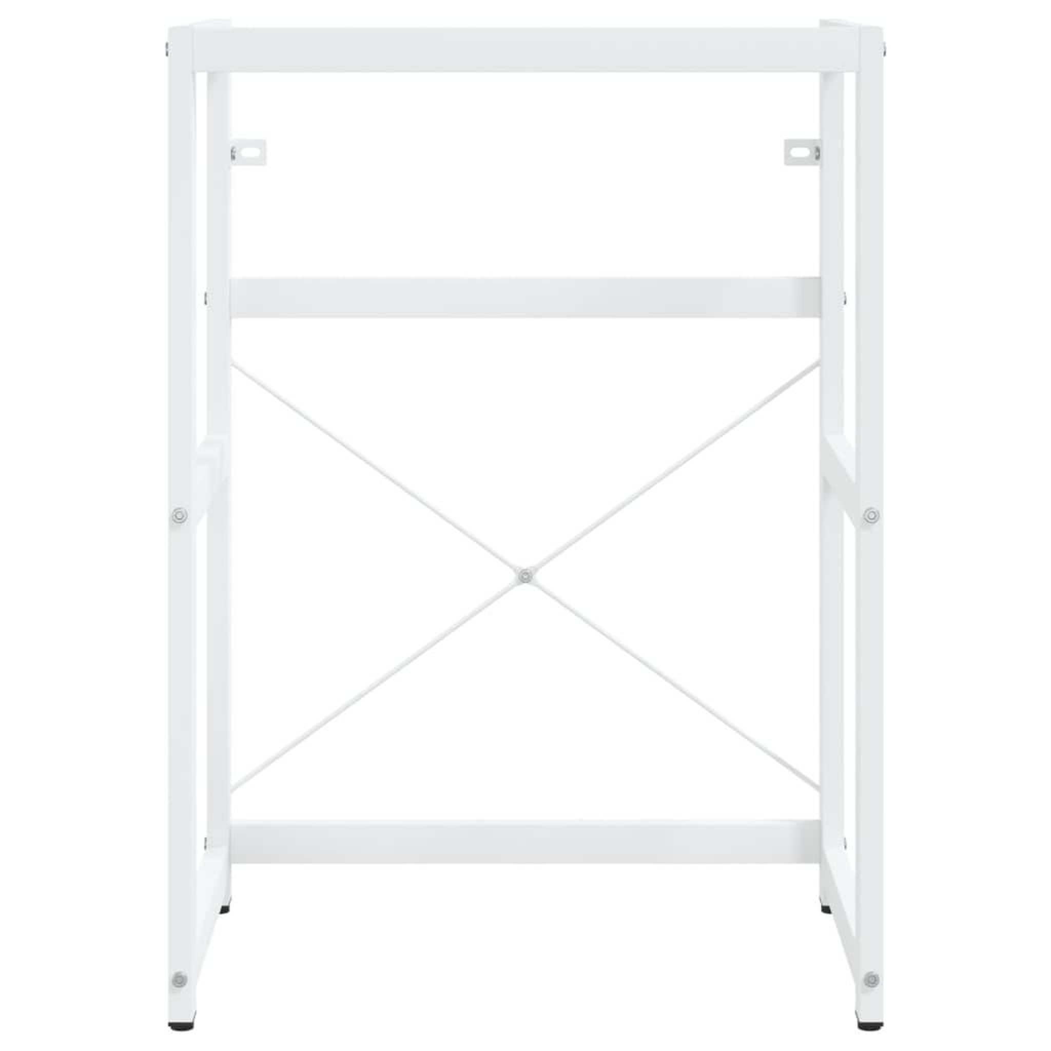 Voir la diapositive 3 : VIDAXL Cadre de lavabo de salle de bain Blanc 59x38x83 cm Fer