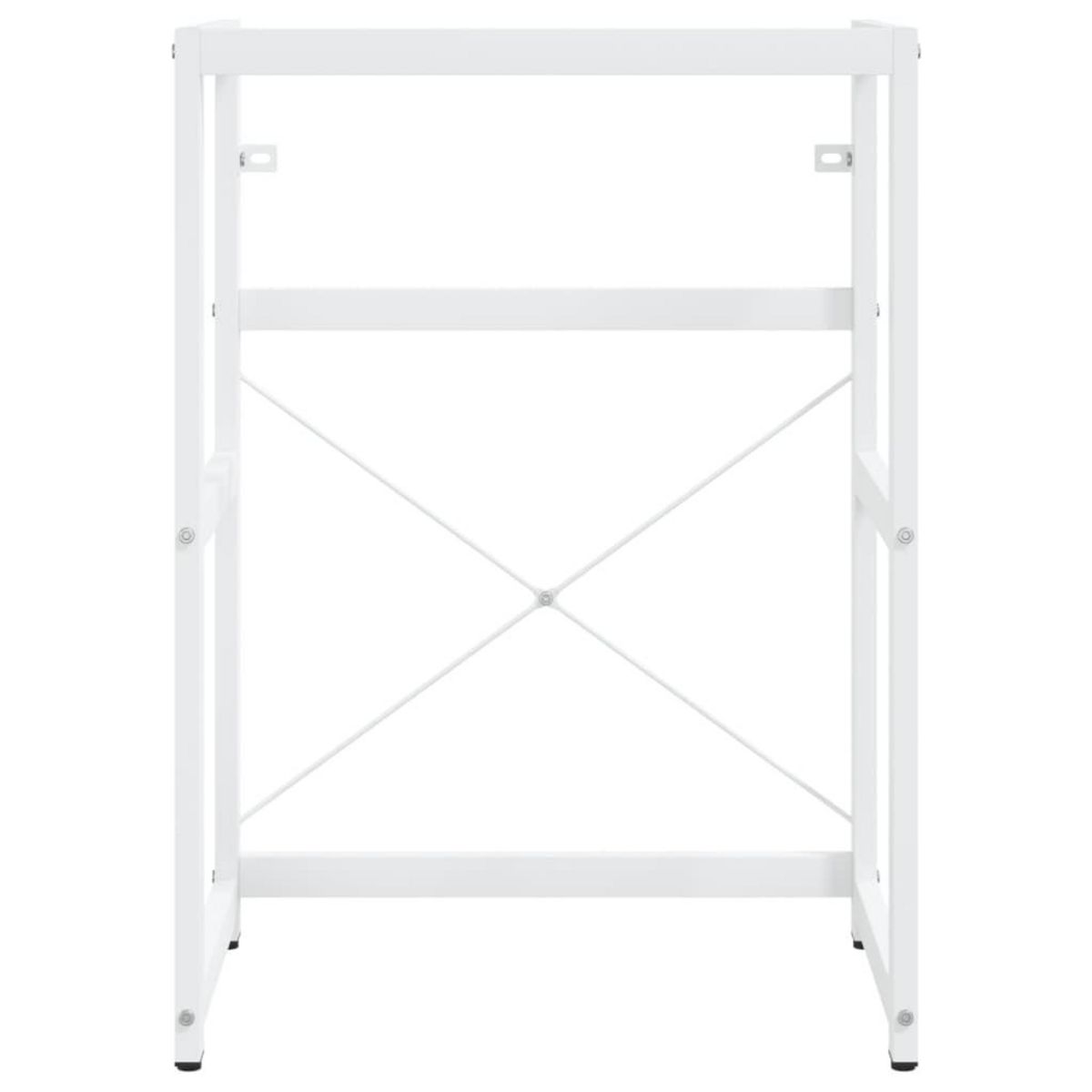 VIDAXL Cadre de lavabo de salle de bain Blanc 59x38x83 cm Fer