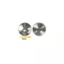 ESPACE-BRICOLAGE Rosaces rondes à condamnation - finition inox brossé mat - diamètre 54mm x2