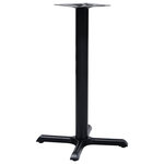 VIDAXL Pied de table de bistro noir 56x56x72 cm fonte