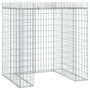 Voir la diapositive 2 : VIDAXL Mur de gabion pour poubelle 110x91x120 cm fer galvanise