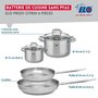 Voir la diapositive 2 : ELO Set de 2 Poêles de cuisson 24 et 28 cm et 2 faitouts 12 et 16 cm Elo Profi Citrin