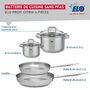 Voir la diapositive 2 : ELO Set de 2 Poêles de cuisson 24 et 28 cm et 2 faitouts 12 et 16 cm Elo Profi Citrin