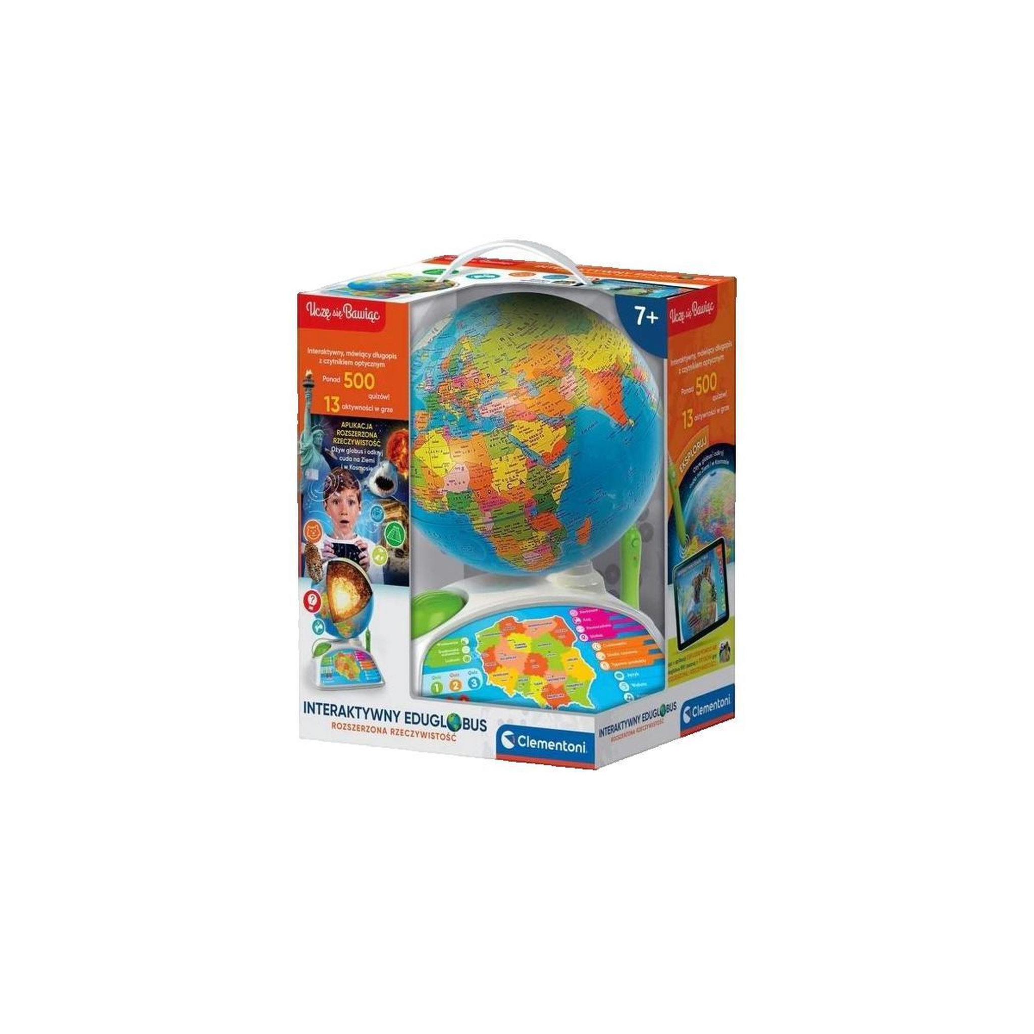 CLEMENTONI Jouet éducatif interactif Clementoni Eduglobos noir