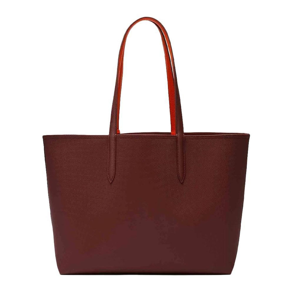 Lacoste Sac Cabas Réversible Bordeaux/Orange Femme Lacoste Anna