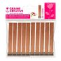 Voir la diapositive 2 : Graine créative 10 mèches à bougies en pin larges 13 x 2 cm