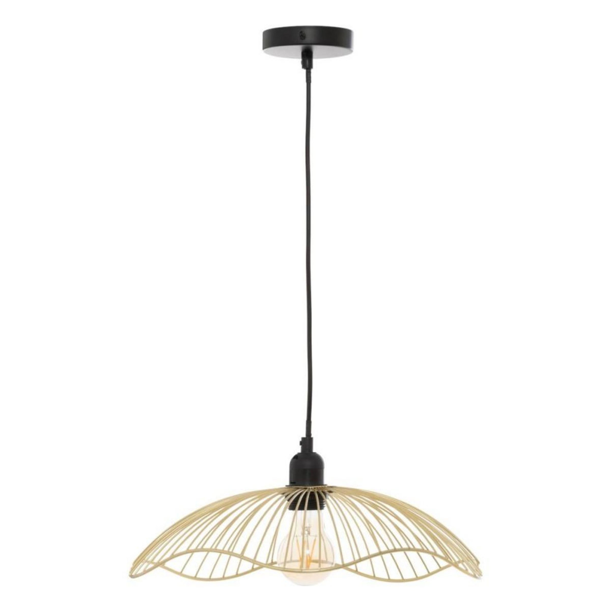 ATMOSPHERA Suspension métal filaire Galt doré D34