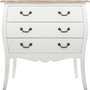 Voir la diapositive 2 : ATMOSPHERA Commode en bois Chrysa - L. 75 x H. 76 cm - Blanc