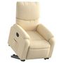 Voir la diapositive 3 : VIDAXL Fauteuil inclinable electrique creme tissu