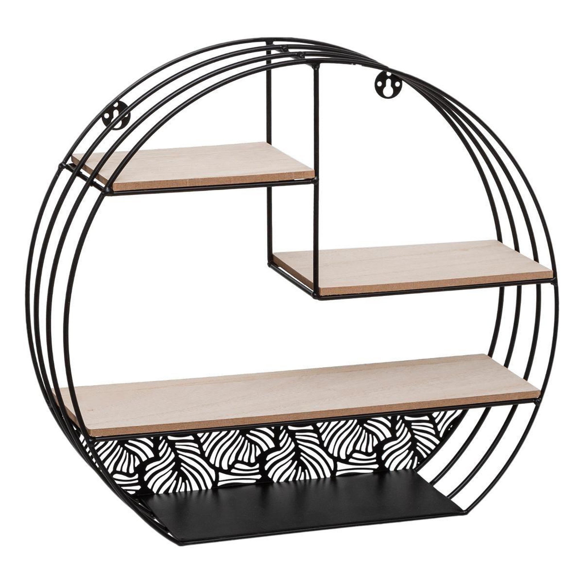 ATMOSPHERA Étagère murale 4 niveaux  palmer  39cm noir