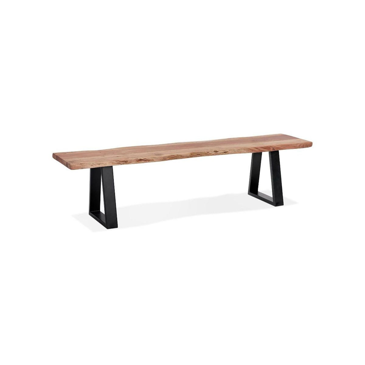 Paris Prix Banc Design  Azimato  178cm Naturel & Noir