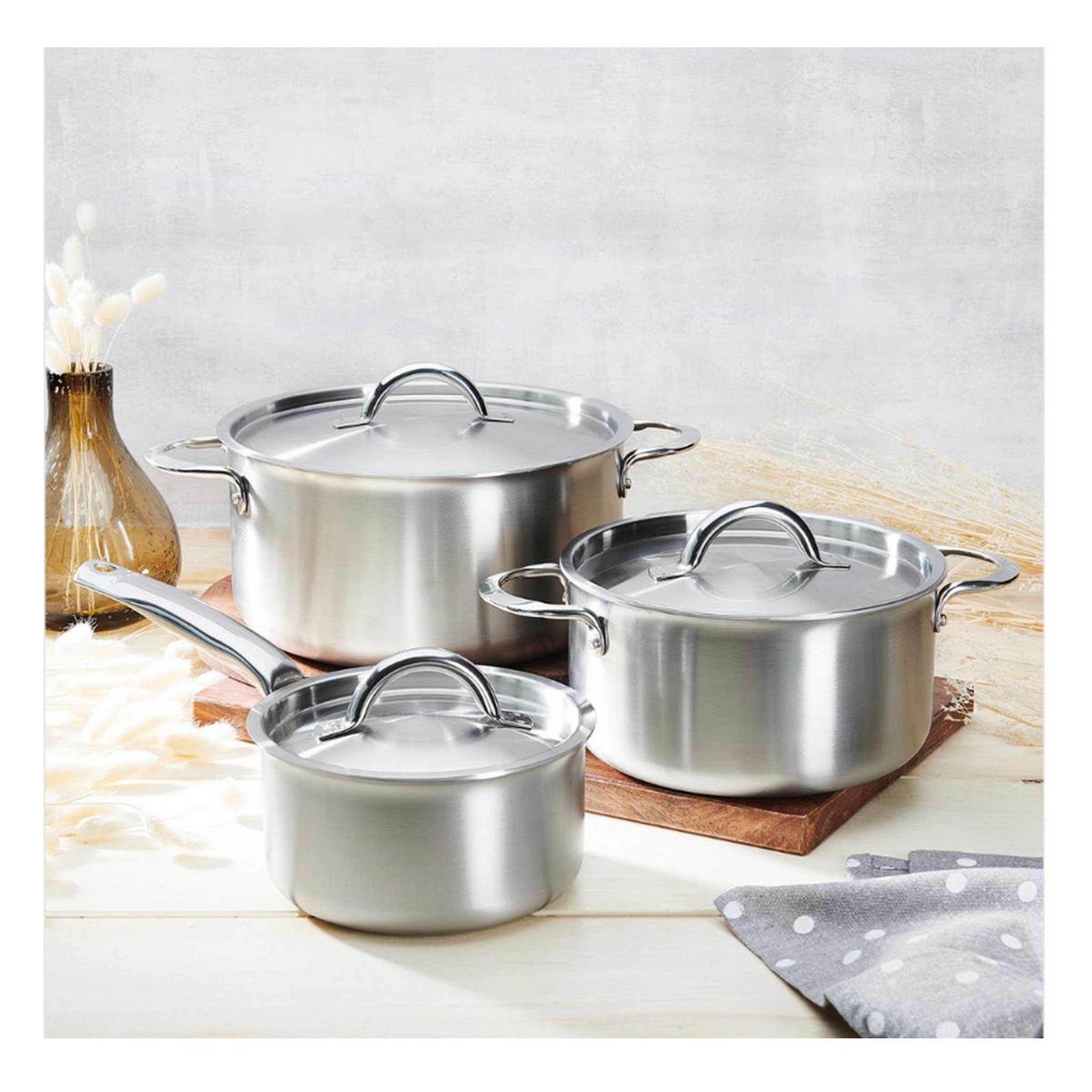 Voir la diapositive 3 : De buyer Batterie de cuisine 3 pièces - 3601.06