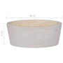 Voir la diapositive 6 : VIDAXL Lavabo Creme Ø40x15 cm Marbre