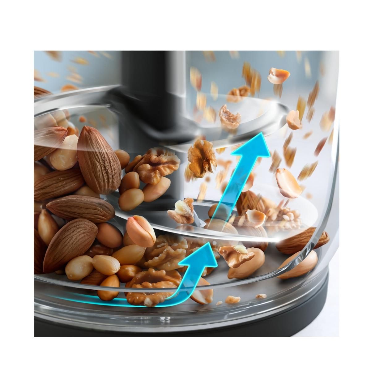 Philips Mini hachoir bol verre 2l 500w silver - HR1503/00