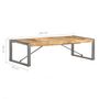 Voir la diapositive 6 : VIDAXL Table basse 140x70x40 cm Bois de manguier brut