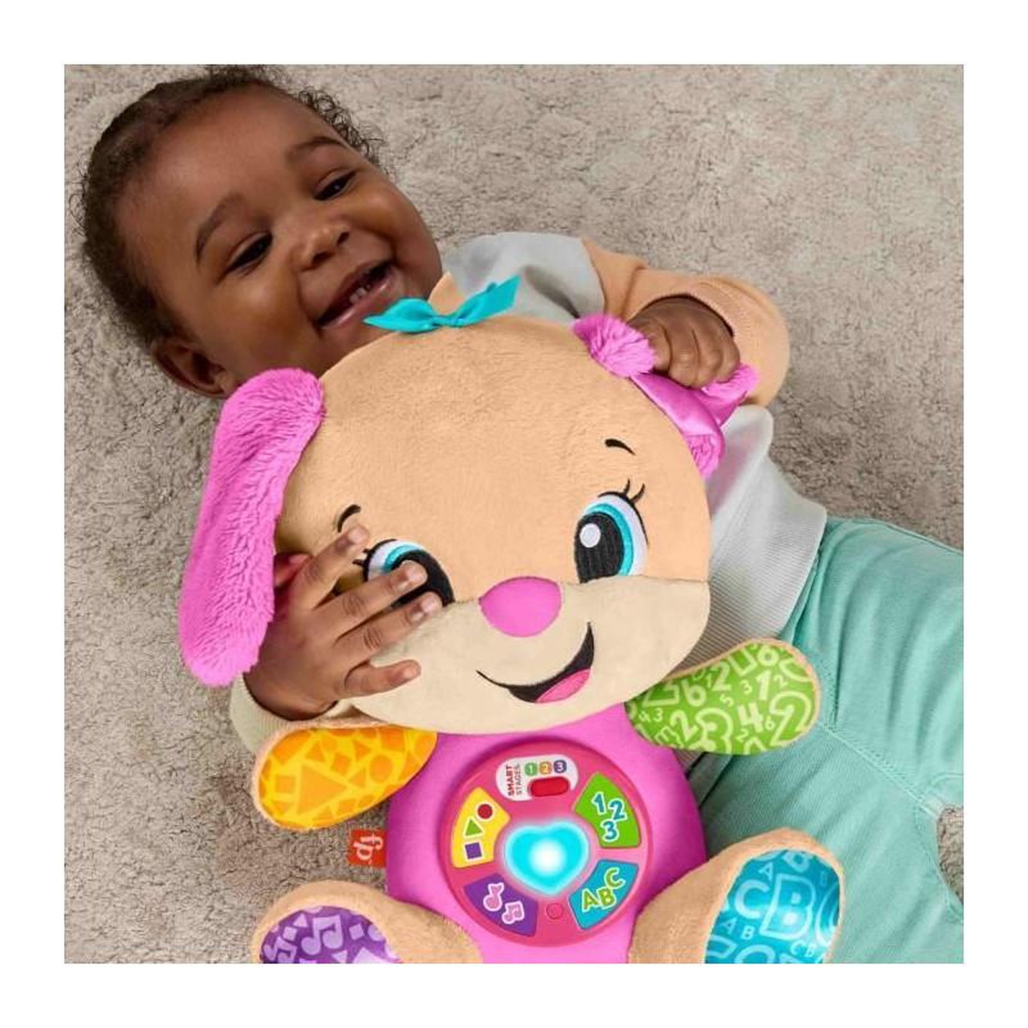 Voir la diapositive 4 : Fischer Peluche musicale interactive Fischer Sis Éveil Progressif rose