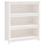 Voir la diapositive 2 : VIDAXL Bibliotheque Blanc 80x35x97 cm Bois de pin massif