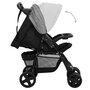 Voir la diapositive 5 : VIDAXL Poussette pour bebe 3-en-1 Gris clair et noir Acier