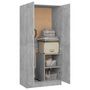 Voir la diapositive 4 : VIDAXL Garde-robe Gris beton 82,5x51,5x180 cm Agglomere