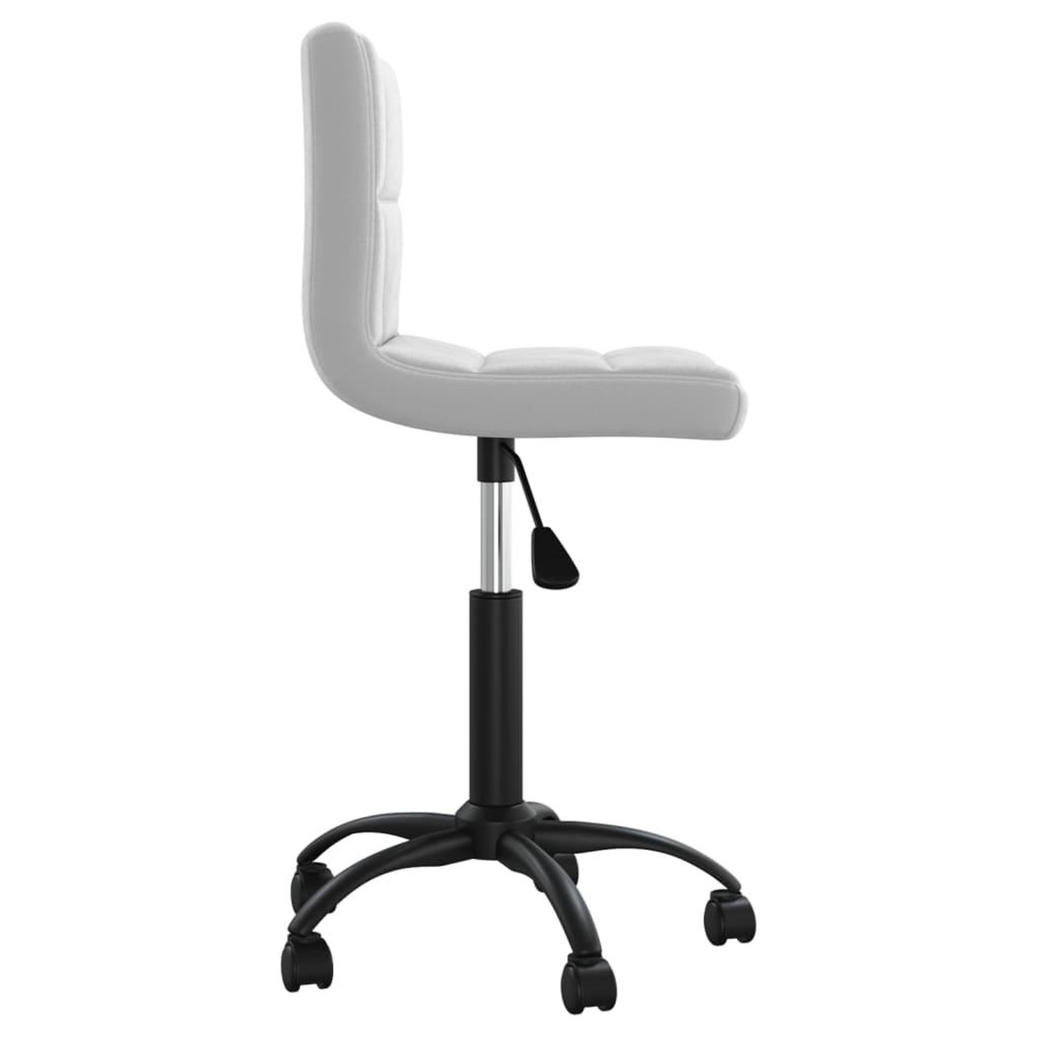 Voir la diapositive 4 : VIDAXL Chaise pivotante de bureau Gris clair Velours