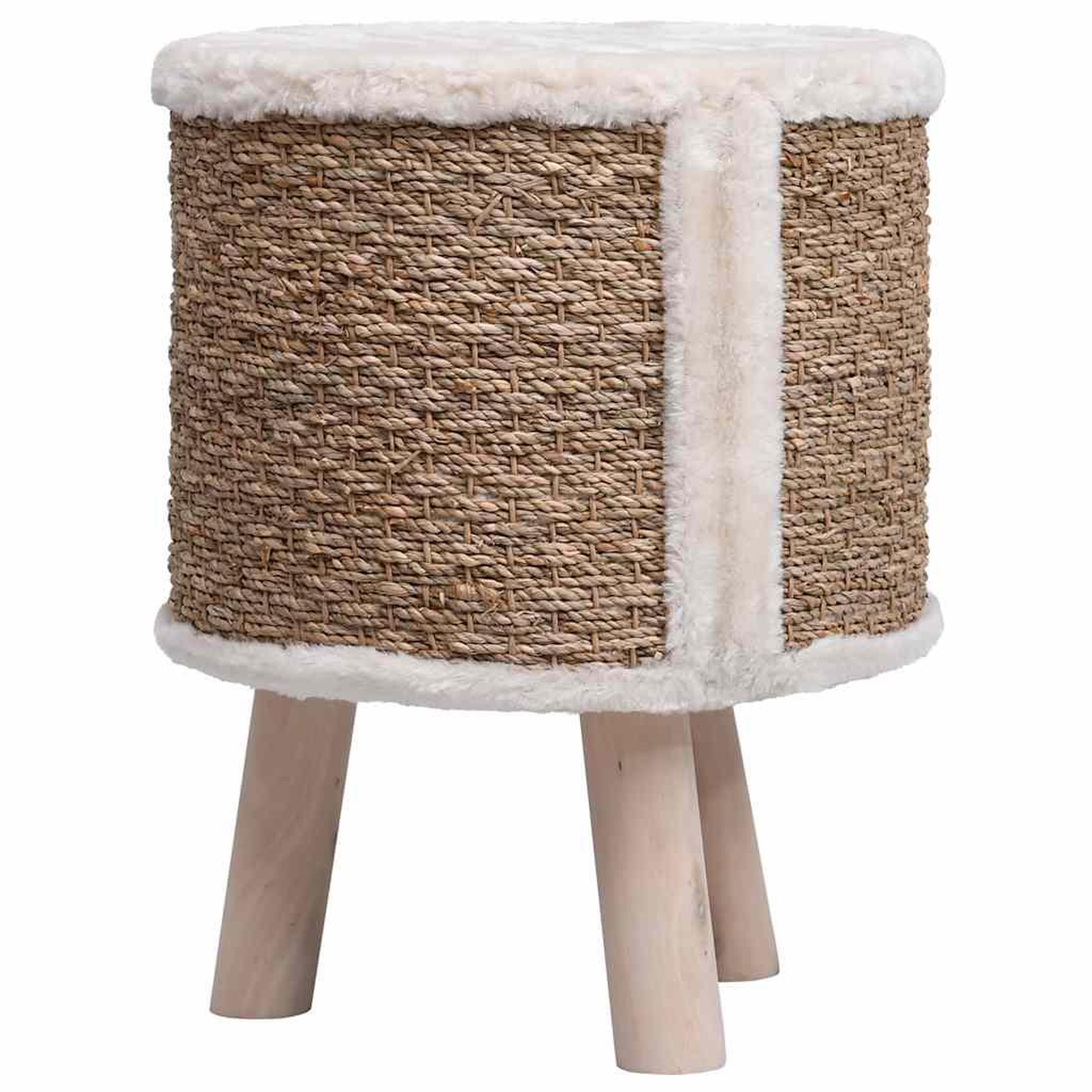 Voir la diapositive 5 : VIDAXL Maison pour chat avec pieds en bois 41 cm herbiers marins