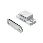 CENTRALE BRICO Lot de 4 loqueteaux magnétique acier HETTICH, L.35 x l.15 mm