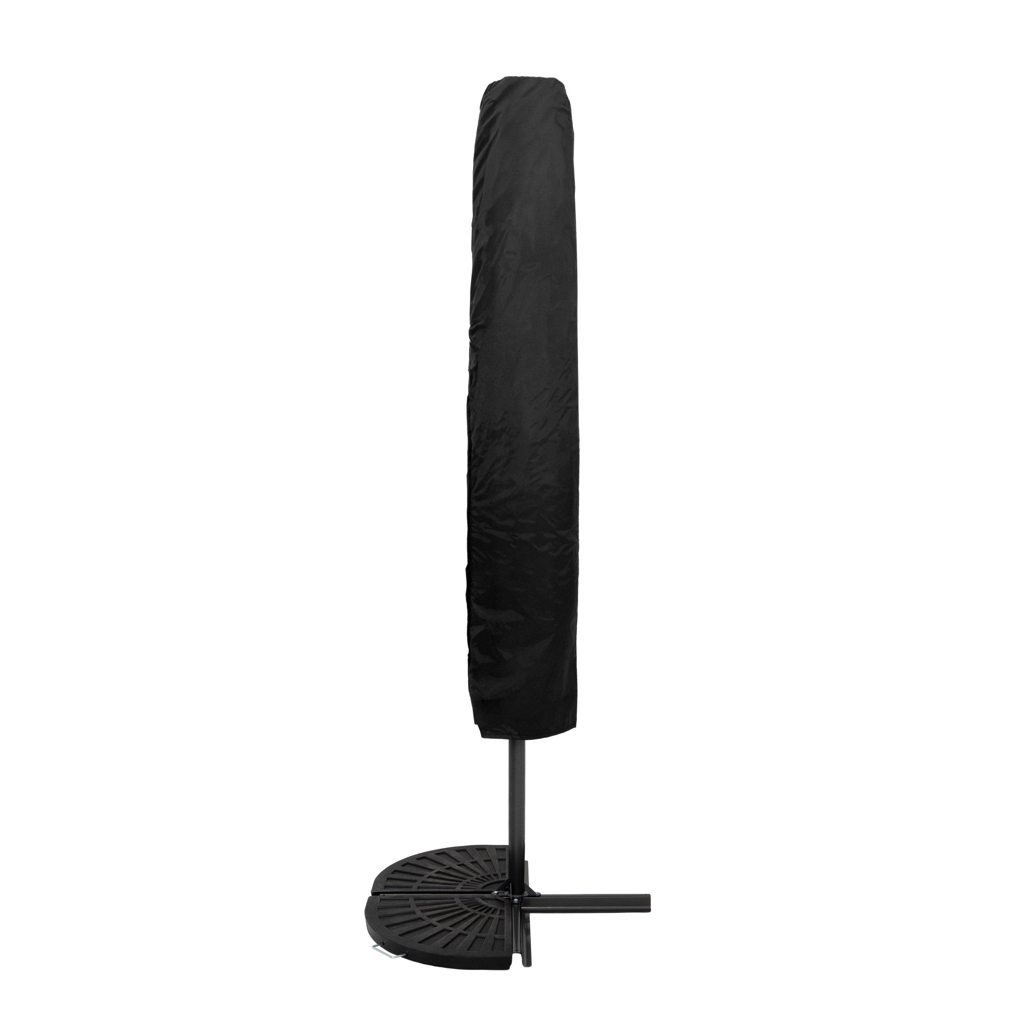 Voir la diapositive 3 : Monster Parasol Banane à Mât Déporté à LED 3 m & 2 Pieds en Éventail